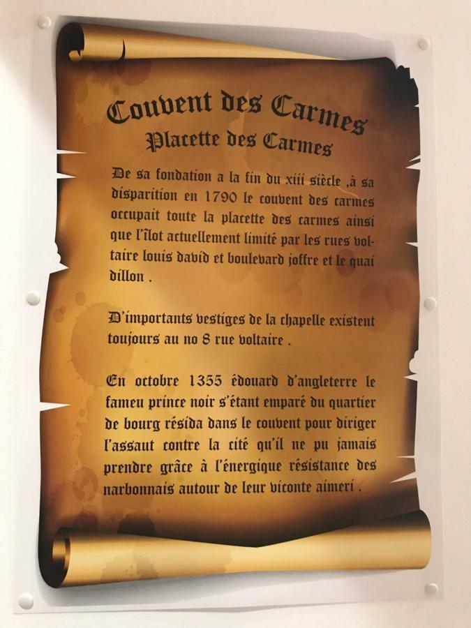 Studio Du Couvent Des Carmes Narbonne Exterior photo